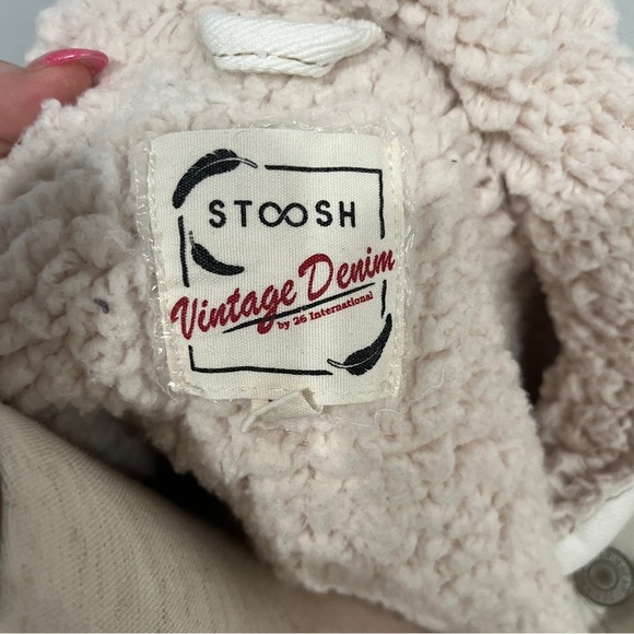 Stoosh Women's Corduroy Cream‎ Jacket with Faux Shearling Collar Medium - Picture 4 of 5